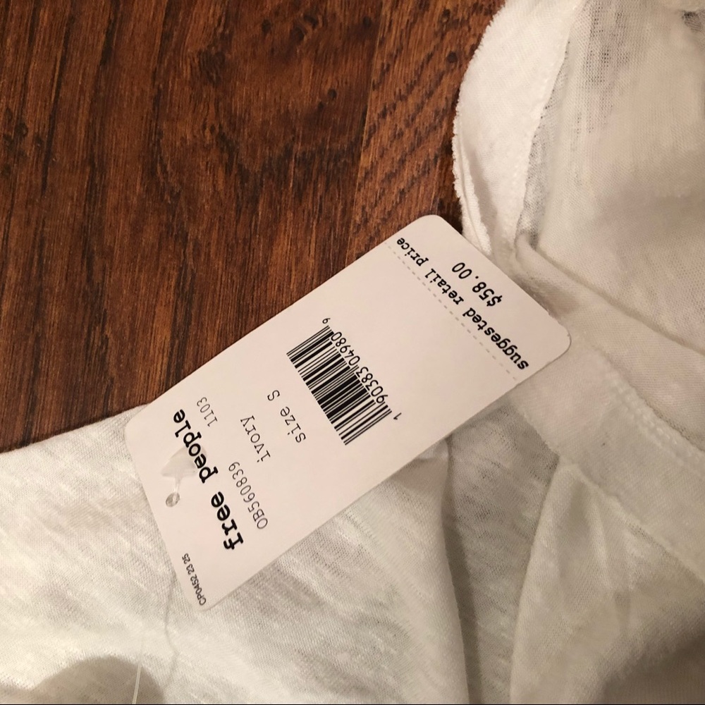 NWT Free People Women’s Vibes Top w Embellishments - Picture 7 of 8